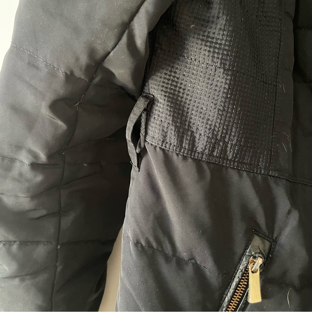 ZARA Down Feather Long Puffer Jacket Winter Trench - Picture 6 of 11